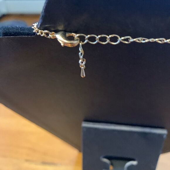 Long beaded necklace silver gold - Picture 5 of 6